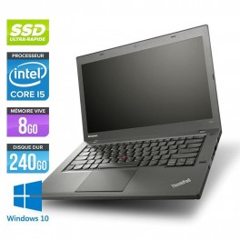 Portable Lenovo Thinkpad T440 Core i7-4600u - Memoire  8GB DDR3 - 128GB SSD - WIFI - 14,1'' - Win 10