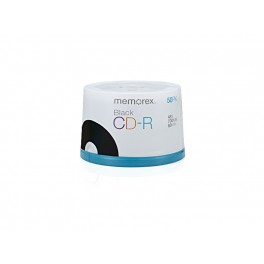 Memorex Black 52x CD-R, 50 pcs/pk