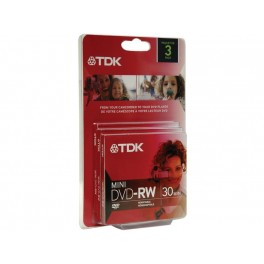 TDK mini DVD-RW, 3 pcs/pk