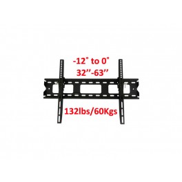 TygerClaw 32inch – 63inch, up to 132lbs/60kgs with tilt degree from -12˚ to 0˚ Wall Mount
