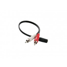 Audio Adaptor 3.5mm Female to 2 RCA Male