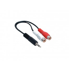 Audio Adaptor 3.5mm Male to 2 RCA Female