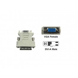 DVI-A Male (12+5) to VGA Female Adaptor