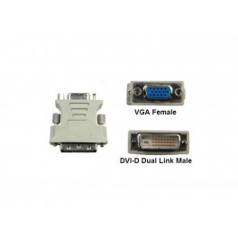 DVI (24+1) Male to VGA Female Adaptor