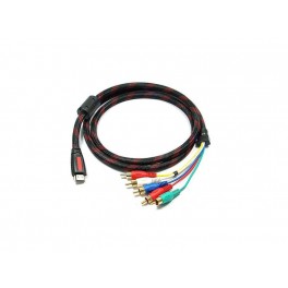 06Ft Speedex Hdmi to 5 Rca Cable