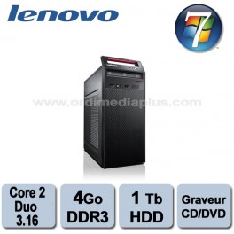 Ordinateur Lenovo Thinkcentre A70 Core 2 duo 3.16GHz - 4 Go DDR3 - 1To - Graveur DVD - Windows 7 Pro Ordinateur Lenovo Thinkcentre A70 Core 2 duo 3.16GHz - 4 Go DDR3 - 1To - Graveur DVD - Windows 7 Pro