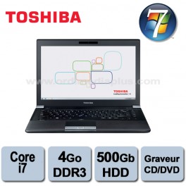 Portable Toshiba Tecra R940 Intel Core I7-3520M 2.9Ghz - 4Go DDR3 - 500GO - Graveur DVD/CD - 14.1'' - Webcam - HDMI - Win 7 Pro
